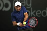 Aslan Karatsev at the 2021 San Diego Open